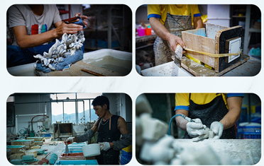 树脂工艺品生产工艺流程